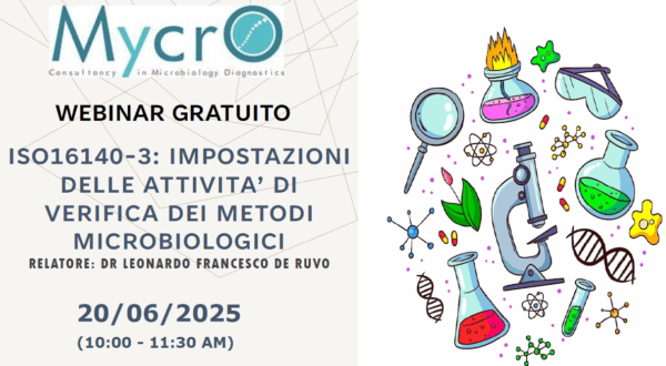 ISO16140-3: IMPOSTAZIONI DELLE ATTIVITA’ DI VERIFICA DEI METODI MICROBIOLOGICI